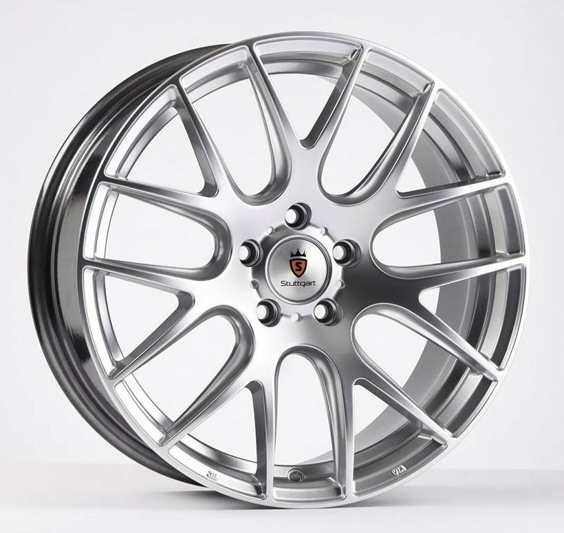 STUTTGART ST3 9.5x19 5x112 ET40 HYPER SILVER Wheels