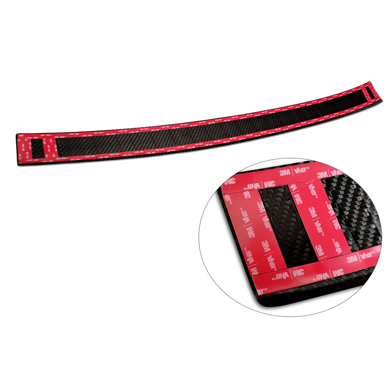 Real 3D Carbon Rear bumper protector  Volkswagen Multivan T7 2021- 'Ribs'
