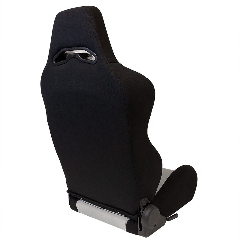 Sport seat 'Eco' - Black/Grey - Right-side reclinable back-rest - incl. slides