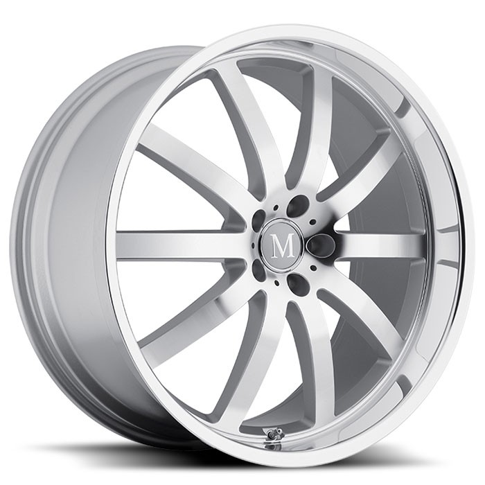 Velgen Mandrus Wilhelm 20x8,5 5x112 ET25 Zilver Machined Face &