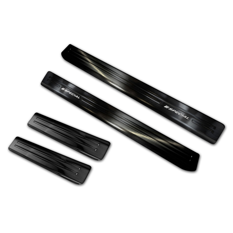 Black Stainless Steel Door sill protectors  Skoda Octavia III Sedan/Combi 2013-2020 - 'Special Edition' - 4-pieces