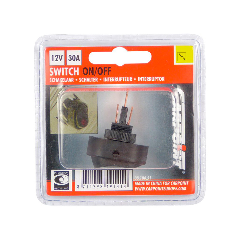 Carpoint Switch On/Off - Red LED