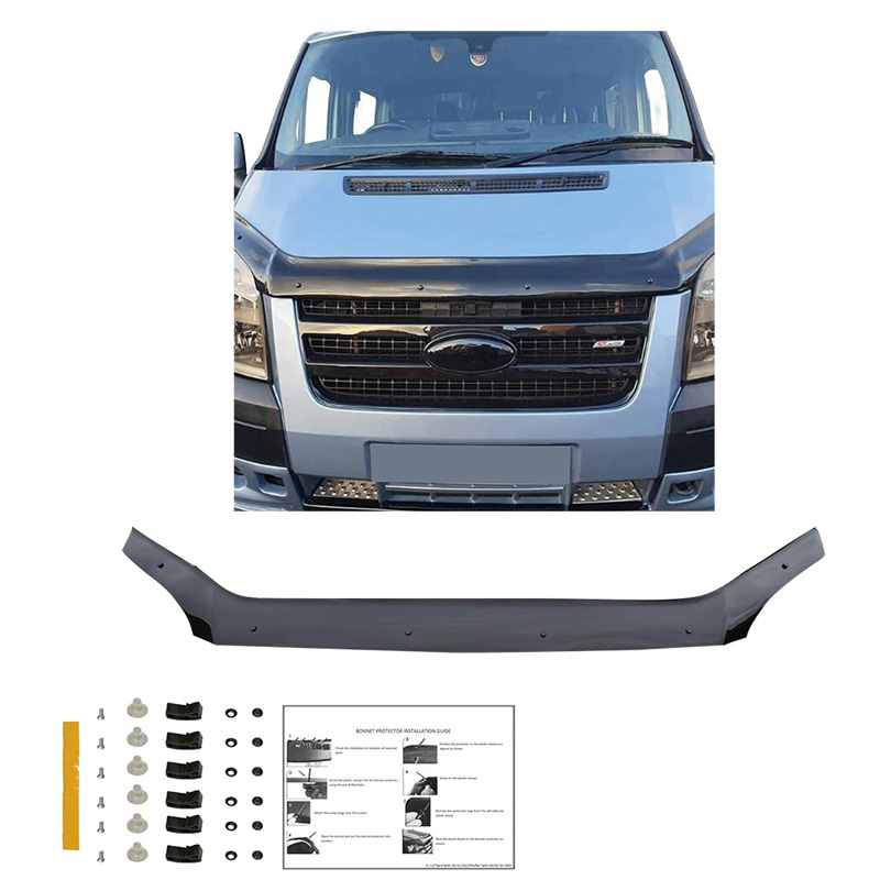 Bonnet Protector  Ford Transit MK7 2006-2014 - Gloss black