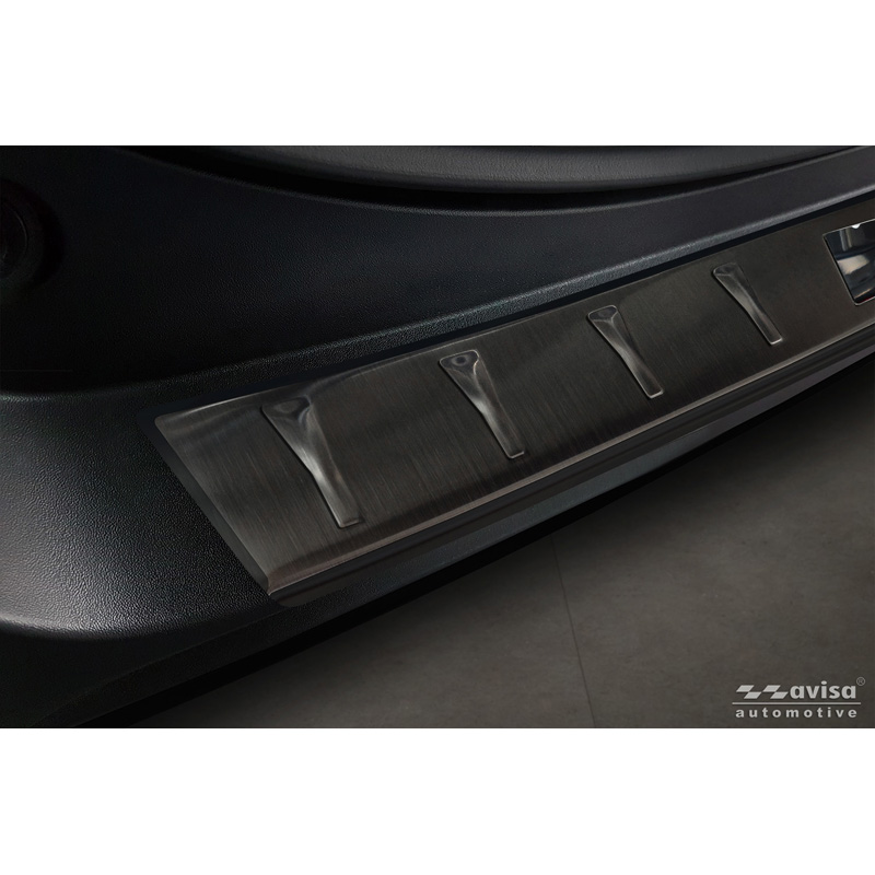 Avisa Black Stainless Steel Rear bumper protector  Toyota RAV4 V (XA50) 2018- incl. Plug-in-Hybrid 'Shadow Premium'