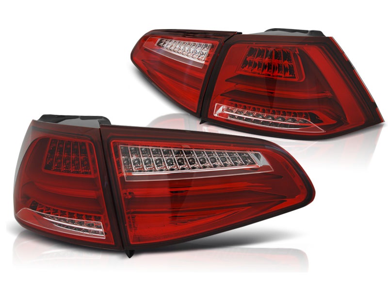 Tail Lights VW Golf VII Red LED Tube