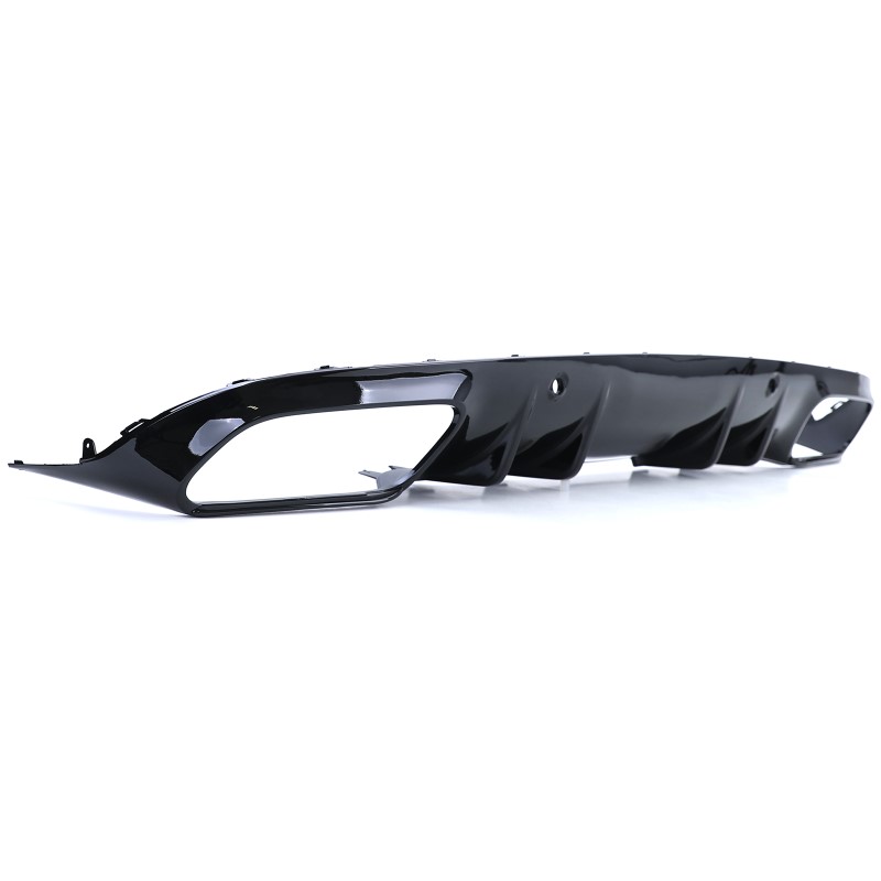 Diffuser passend voor Mercedes C205 A205 Coupe / Cabrio 15-19 C43 Design Zwart