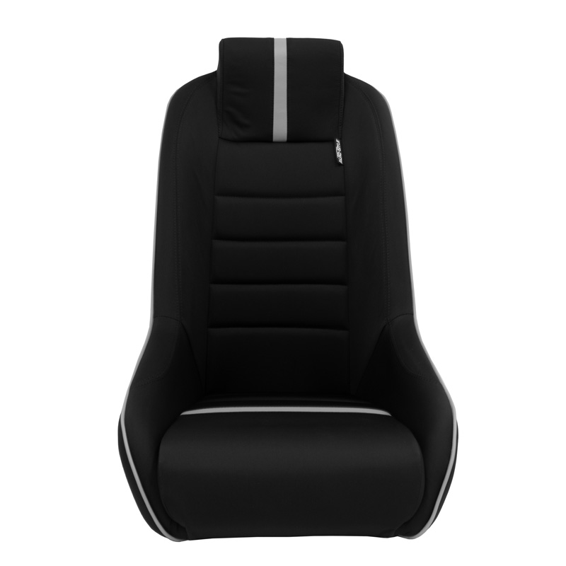 Sport seat 'Classic RS' - Black/Grey - Non-reclinable back-rest + Integrated head-rest - incl. slides