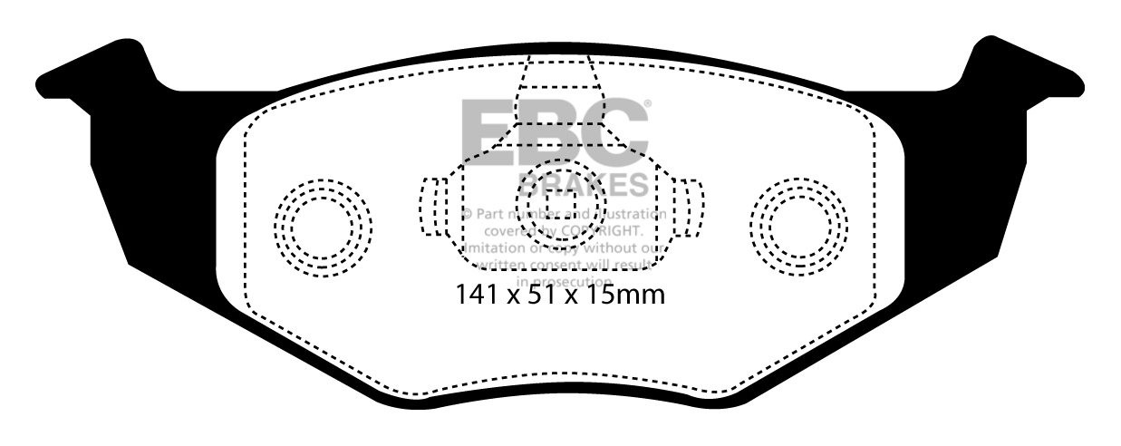EBC Brakes VW Golf IV 1.4 97-99 Remblokken voorzijde