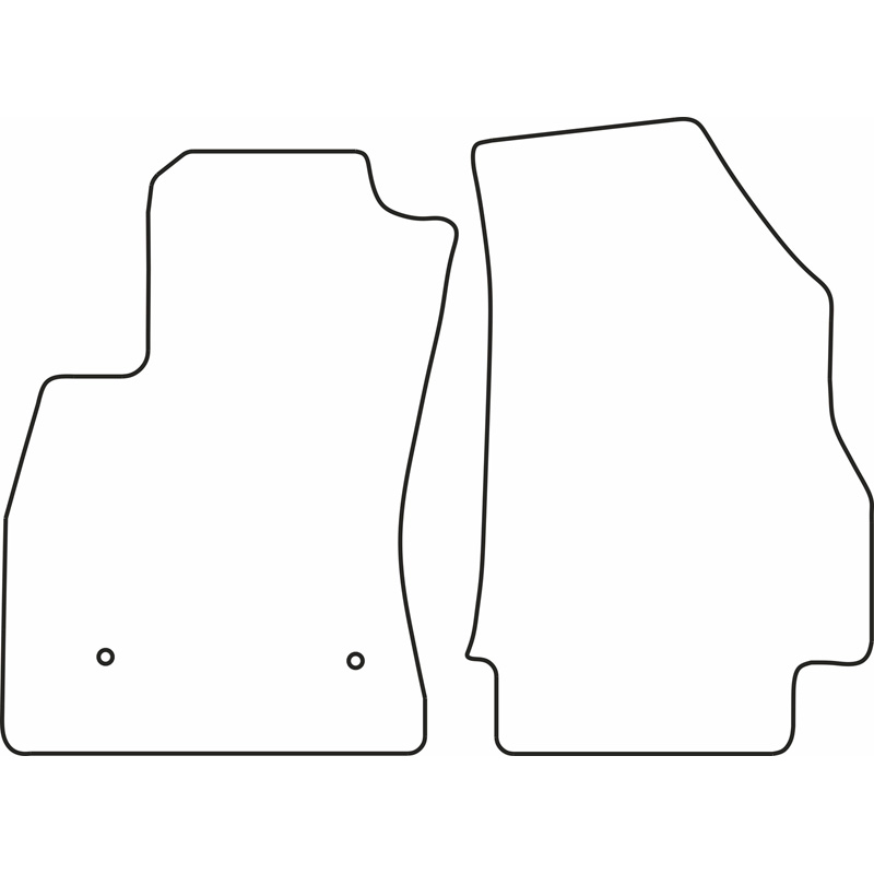 Set car mats  Opel Combo Van 2012- (only front)