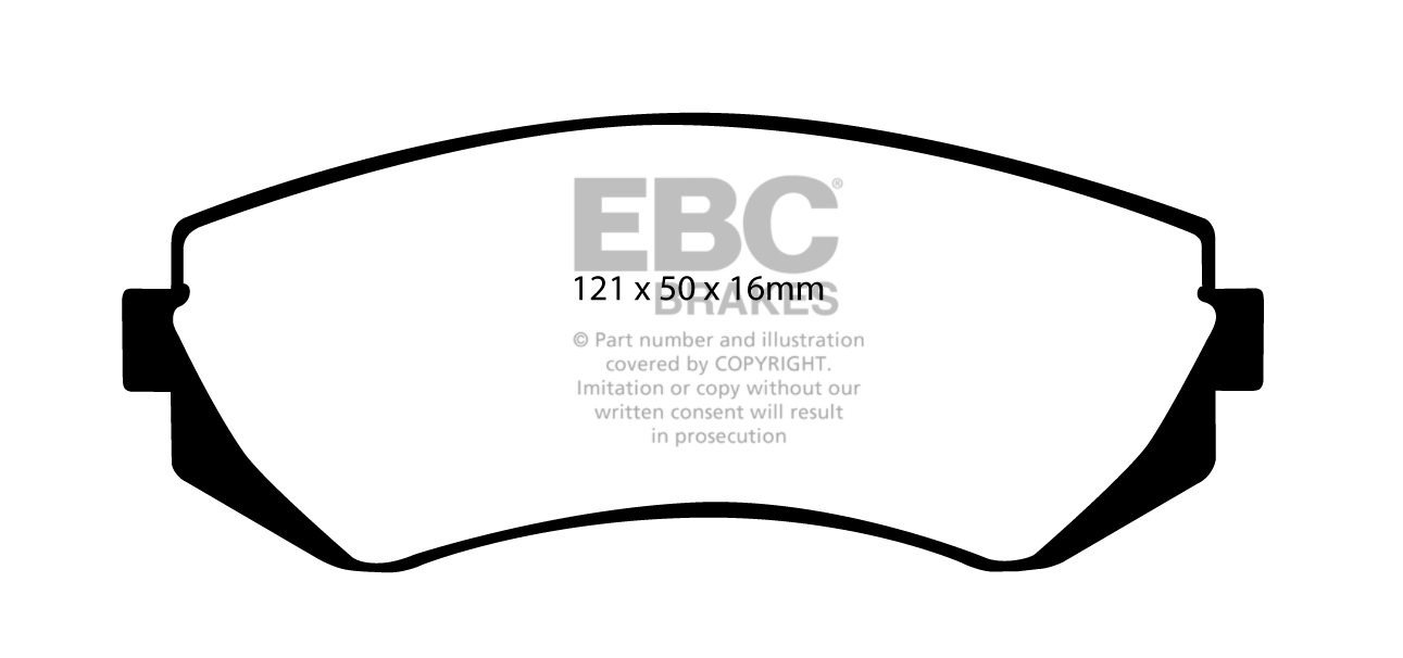 EBC Brakes NISSAN Almera 1.6 98-2000 Remblokken voorzijde