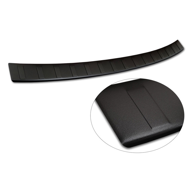 Matt Black Stainless Steel Rear bumper protector  SsangYong Torres (J100) 2022- 'Ribs'