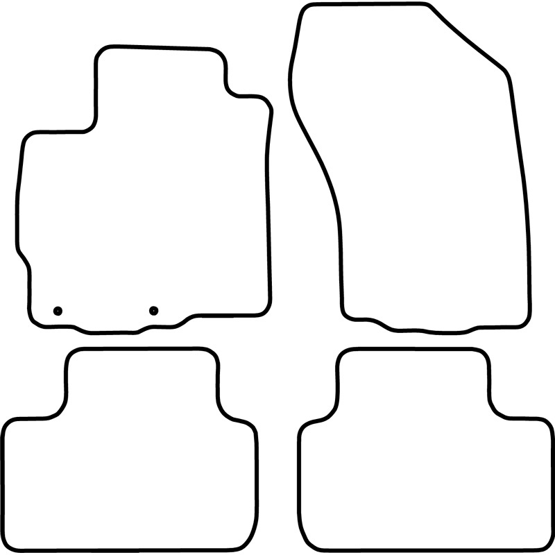 Set car mats  Citroen C4 Aircross 2010- & Peugeot 4008 2012-