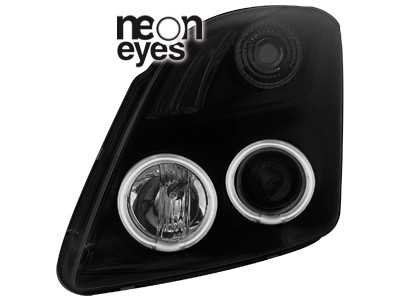 Headlights Suzuki Swift Angel Eyes CCFL Black