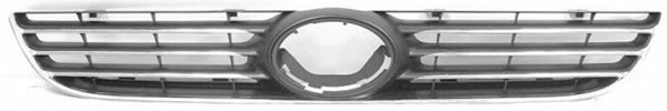 Radiator Grill passend voor VW POLO 05-09 ZWART/Chroom
