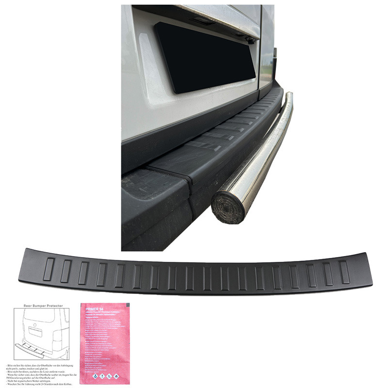 Rear Bumper Protector  Volkswagen Crafter MK2 2016- & MAN TGE MK1 PreFacelift 2016- - Matt black