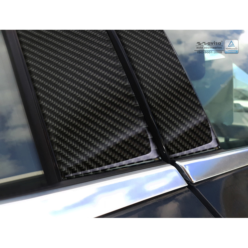 B-Pillars covers  Mercedes-Benz A-Class W176 2015- Black Carbon