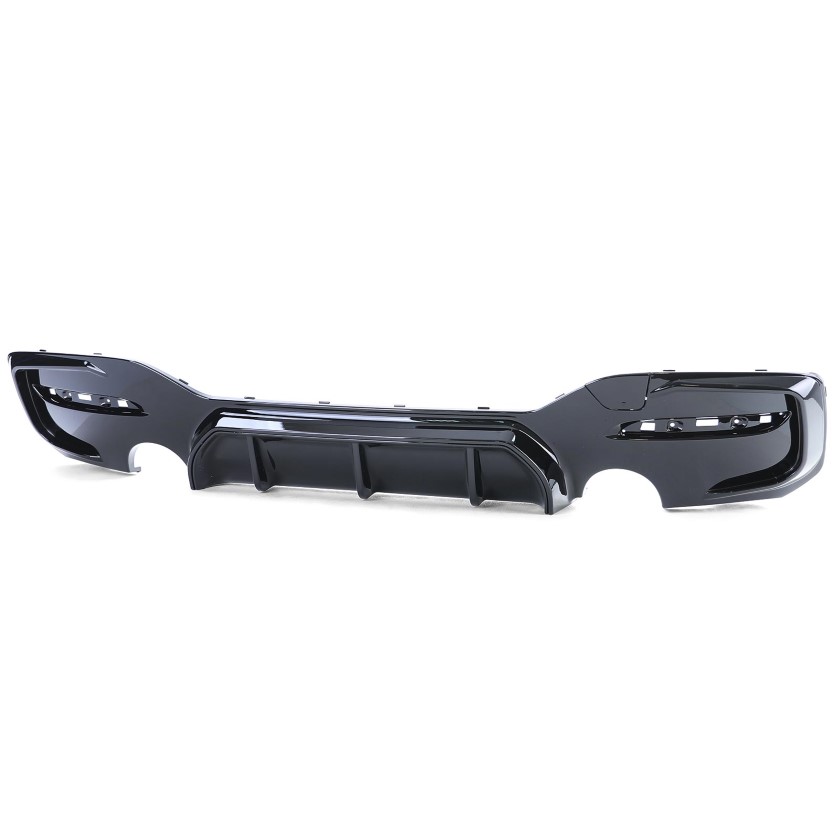 Diffuser passend voor BMW 1-Serie F20 / F21 Facelift M-Pakket Glans Zwart