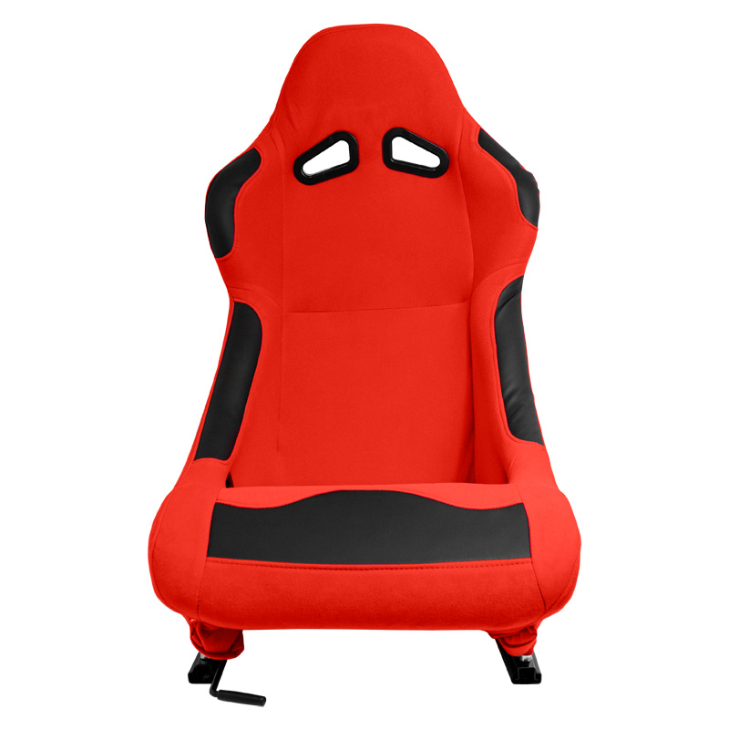 Sport seat 'BW' - Red - Non-reclinable back-rest - incl. slides