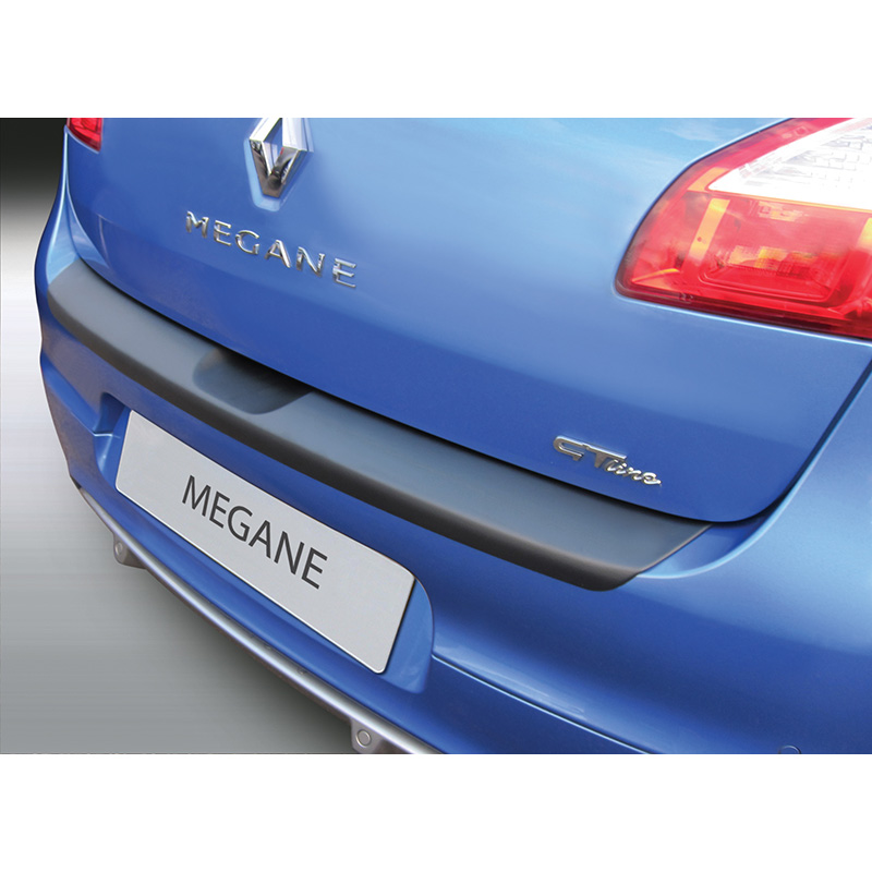 ABS Rear bumper protector  Renault Megane III HB 5 doors 2008-2016 Black