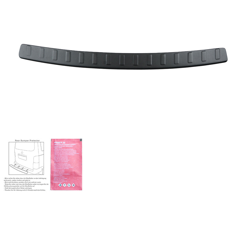Rear Bumper Protector  Mercedes GLC X253 2015-2019 'Ribbed' - Matt black