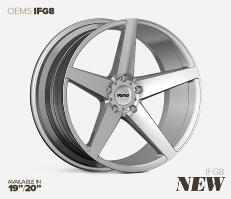 OEMS IFG8 20X9 5X120 35 MACHINED SILVER Wheels