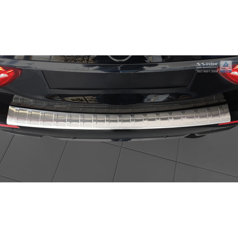 Stainless Steel Rear bumper protector  Mercedes E-Class W213 Kombi 2016- 'Ribs'