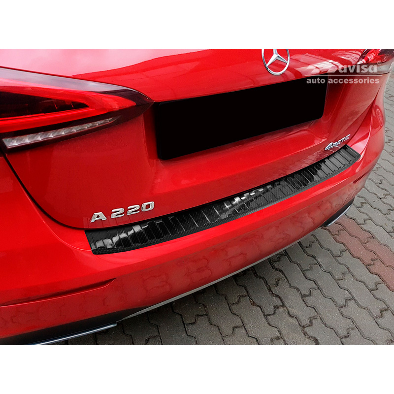 Real 3D Carbon Rear bumper protector  Mercedes A-Class W177 2018-
