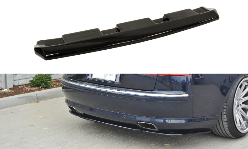 Diffuser passend voor Audi A8 D3 (Zonder Verticale Bar) Maxton Glanzend Zwart