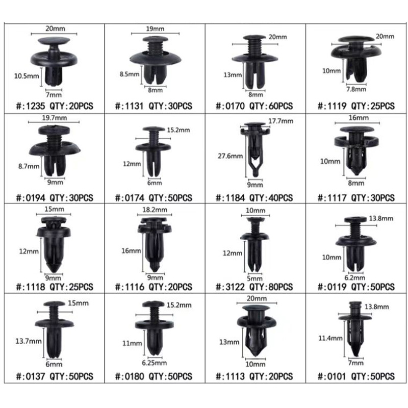 Assortment Box with Automotive Clips - 630 pieces assorted + Ply tool
