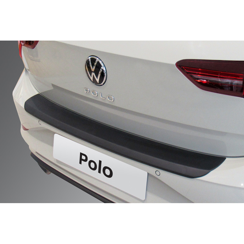 ABS Rear bumper protector  Volkswagen Polo VI 5-doors Facelift 2021- Black