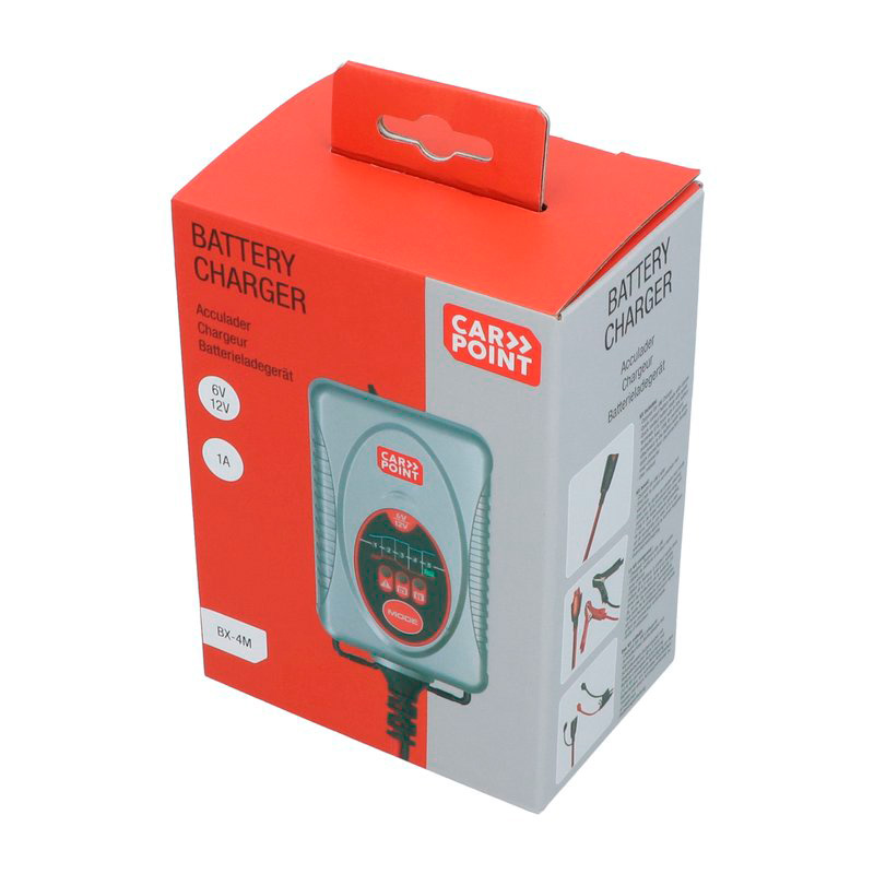 Carpoint BX-4M 6V/12V Battery Charger 1 Ampère