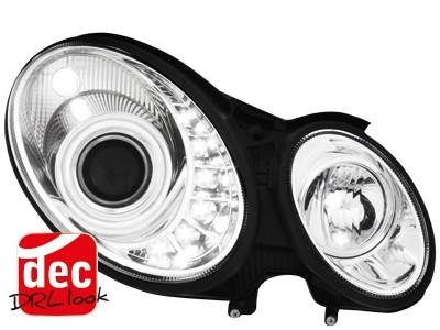 Headlights Mercedes-Benz E-Klasse Typ W211 Dayline 06-08 chrome