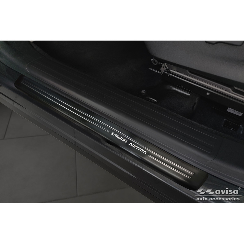 Black Inox door sill protectors  Subaru Forester (SK) 2018-2024 - 'Special Edition' - 4-pieces