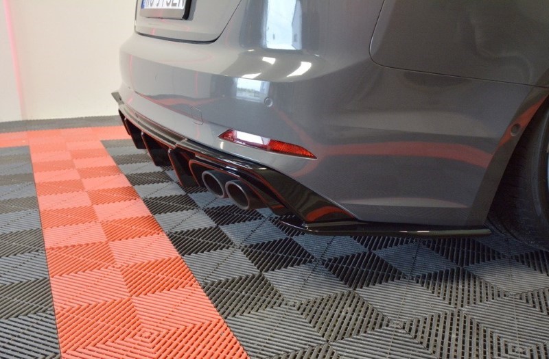 Achter Aanzet Audi S5 A5 F5 Coupe / Sportback Glanzend Zwart
