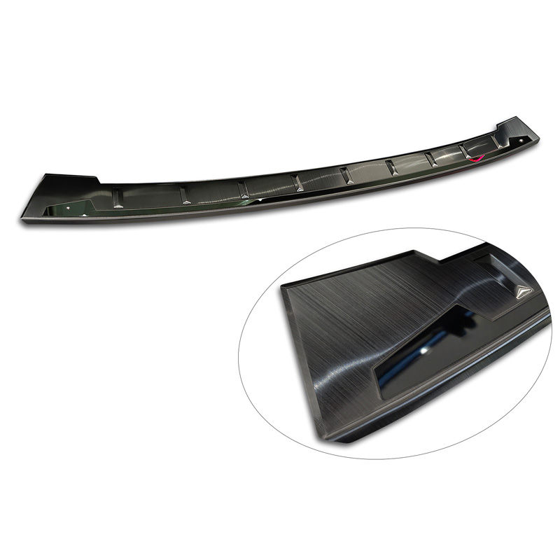 Avisa Black Stainless Steel Rear bumper protector  Audi Q6 e-tron (GFB) 2024- 'Shadow Premium'