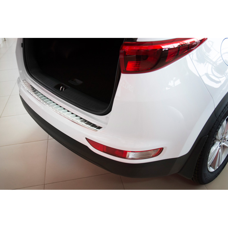 Stainless Steel Rear bumper protector  Kia Sportage IV 2016-2018 'Ribs'