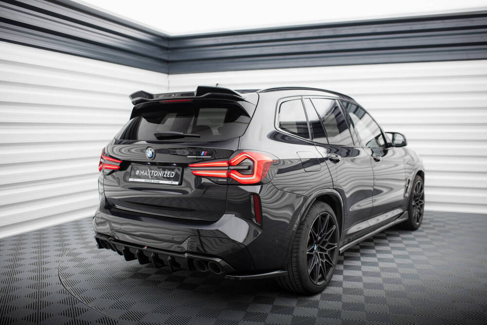 Spoiler passend voor BMW X3M F97 FL Maxton Glans Zwart
