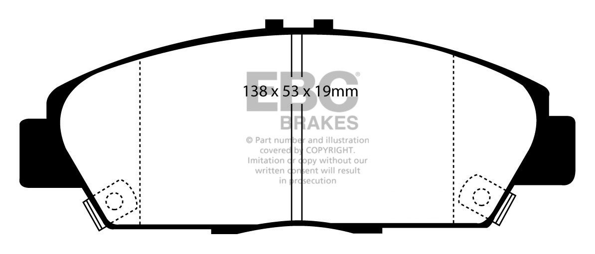 EBC Brakes HONDA Accord 2.0 (CE8) 96-98 Remblokken voorzijde