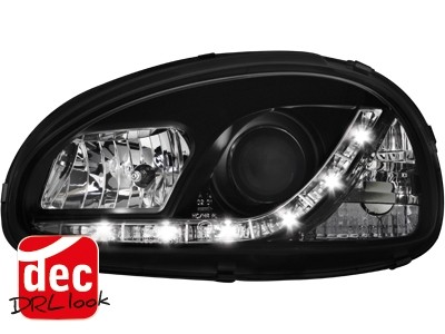 Headlights Opel Corsa B Dayline Devil Eyes Black