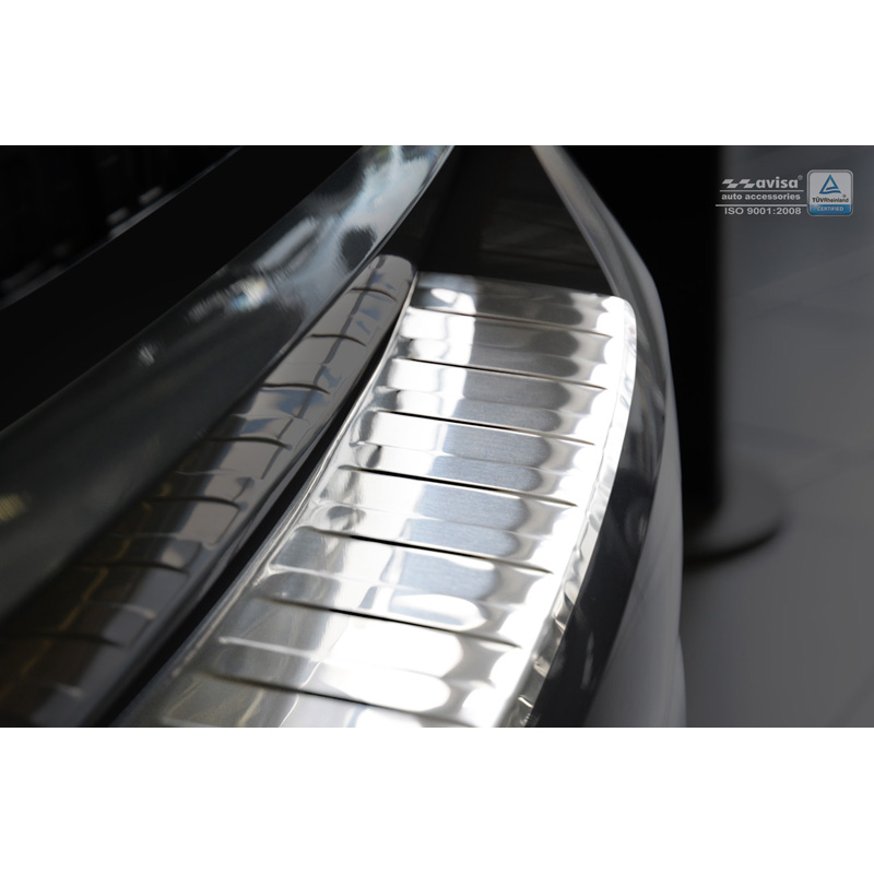 Stainless Steel Rear bumper protector  Opel Insignia B Sportstourer 2017- & FL 2020- 'Ribs'