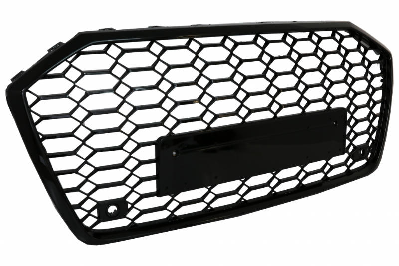Grill passend voor Audi A6 S-Line C8 RS6 Look Glans Zwart