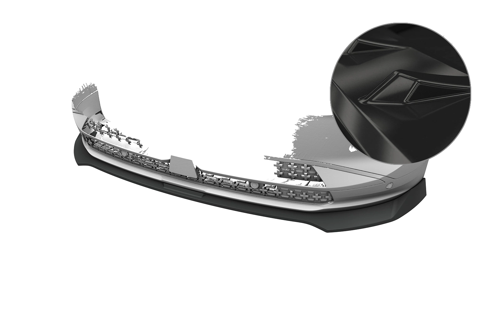 Front Spoiler Opel Grandland (2nd Generation) – CSR Automotive Cup Spoiler Lip High-Gloss Black