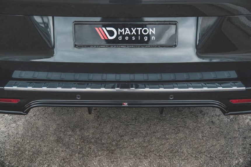 Diffuser passend voor Mercedes V-Klasse W447 AMG-Line Maxton Design glans zwart