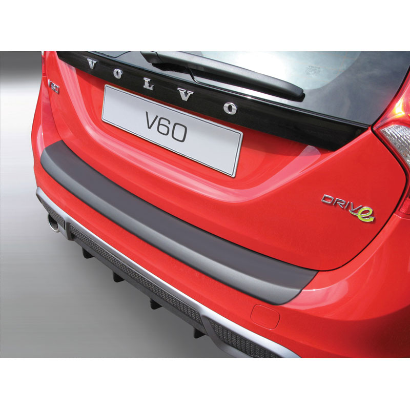 ABS Rear bumper protector  Volvo V60 2010-2018 Black