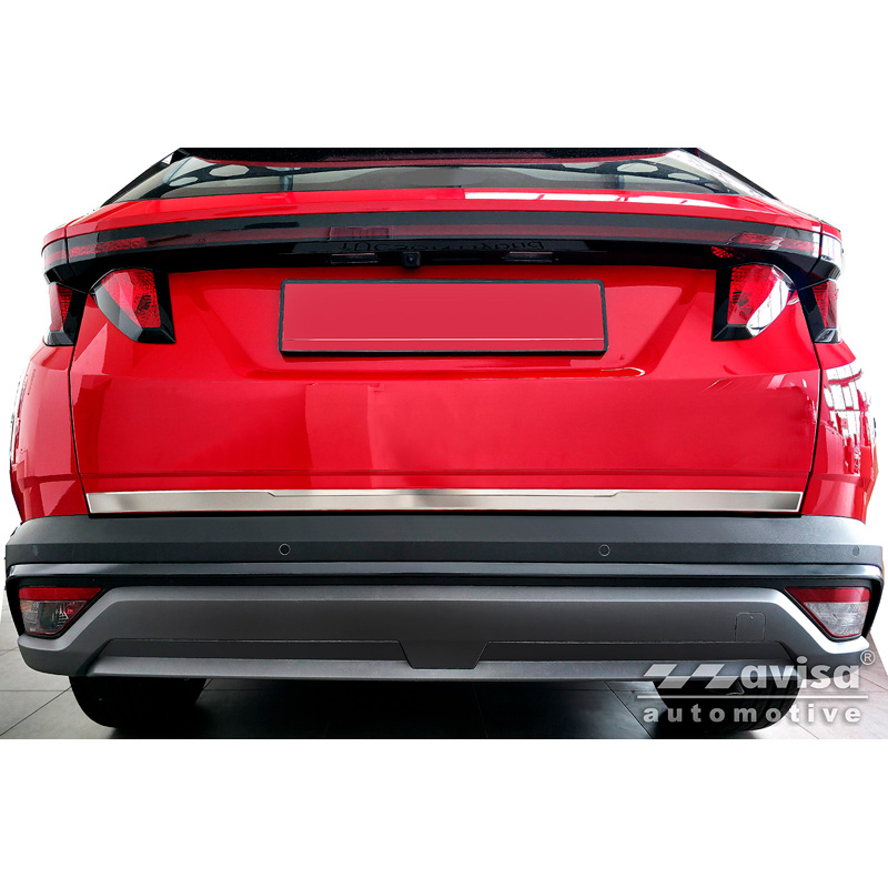 Avisa Brushed Stainless Steel Trunk Tailgate Trim Cover  Hyundai Tucson IV 2020-2024 & Facelift 2024-