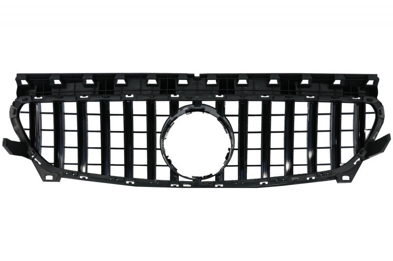 Grill passend voor Mercedes CLA C117 13-16 Chroom Zwart GT Look