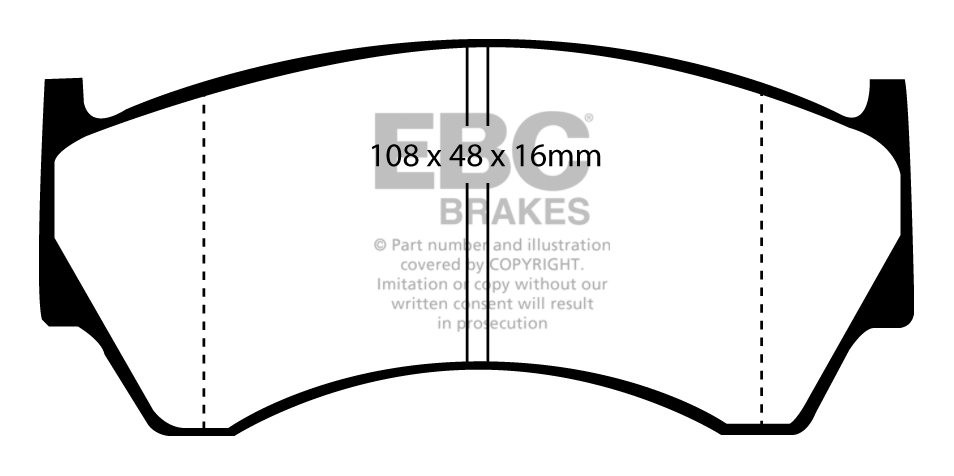 EBC Brakes NISSAN Almera 2.0 D (ABS) 95-98 Remblokken voorzijde