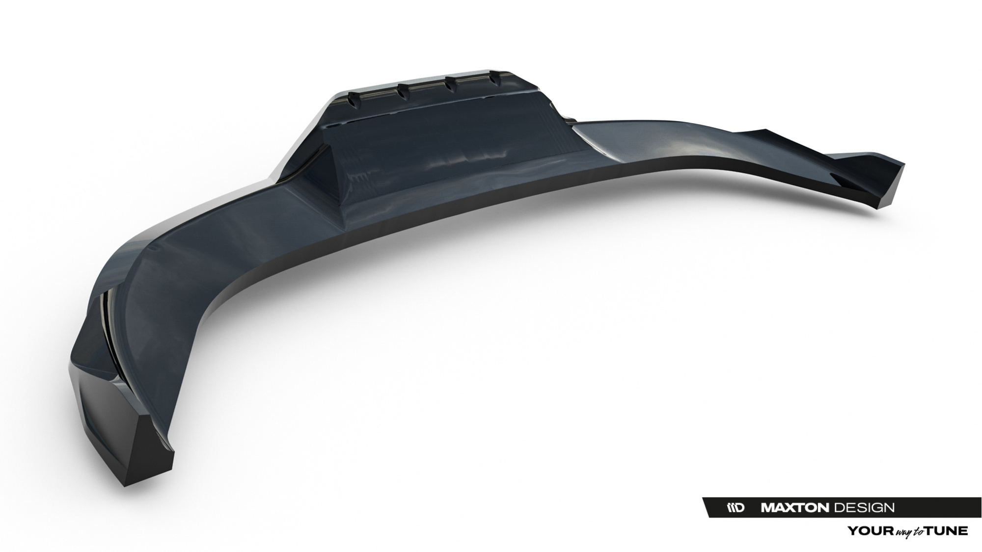 Rear Splitter V.3 with Vertical Bars Cupra Terramar Mk1 Gloss Black (Towbar Version)