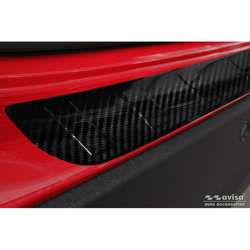 Real 3D Carbon Rear bumper protector  Mercedes GLA H247 2020- 'Ribs'