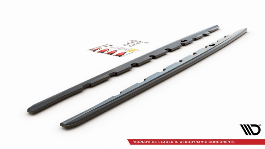 Zijskirts passend voor BMW 1 Serie F40 M-Pack/ M135i Glans Zwart V1